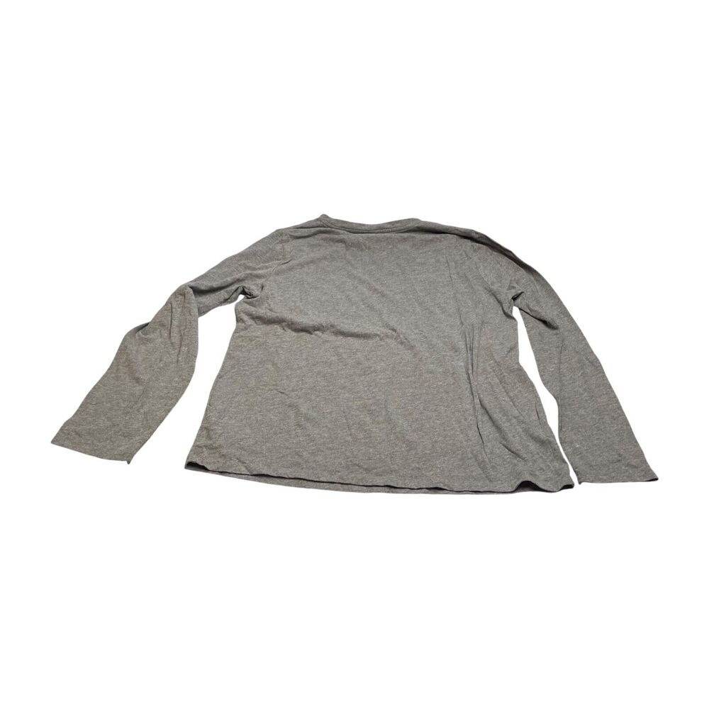 Sonoma Goods For Life Shirt Women's L Heather Gray Cotton Long Sleeve Pullover - Picture 3 of 6